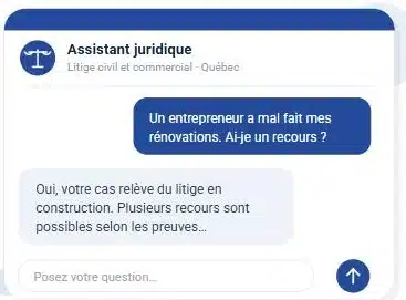 Outil de diagnostic de litige de la Compagnie abg&cj, exemple de diagnostic