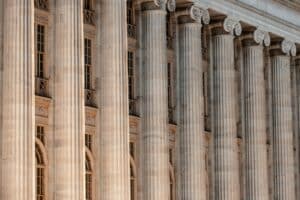 Courthouse with columns
