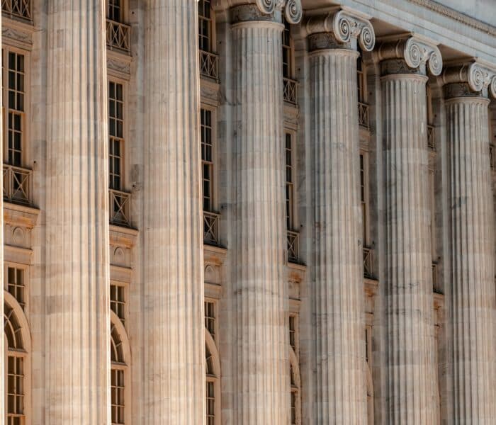 Courthouse with columns